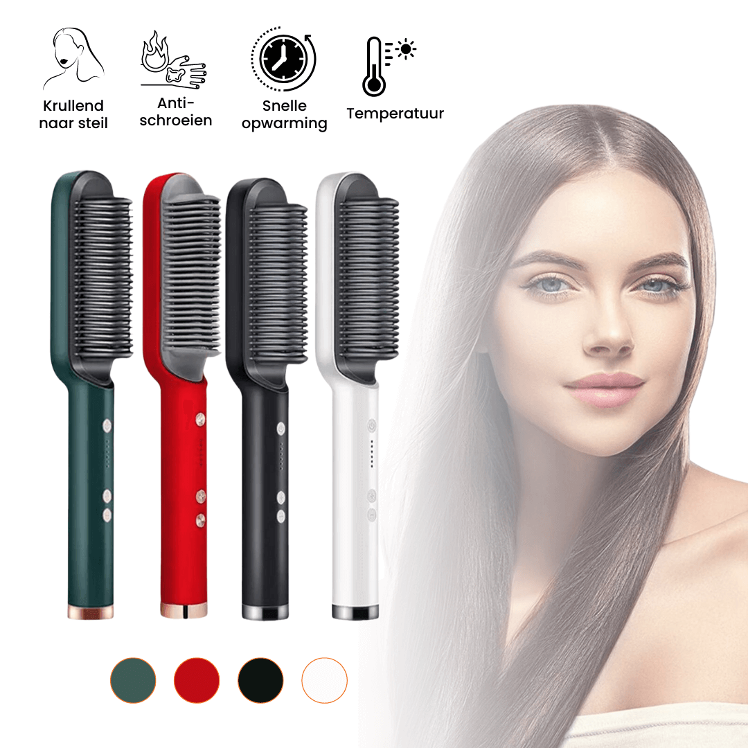 Silvana Pro™ - Negatieve Ionen Haarstijl Straightener Styling Kam