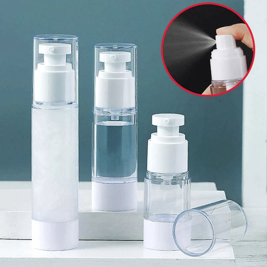 ConvenientContainers™ | Vacuüm Cosmetische Reisflesjes (Set Van 5 Stuks)