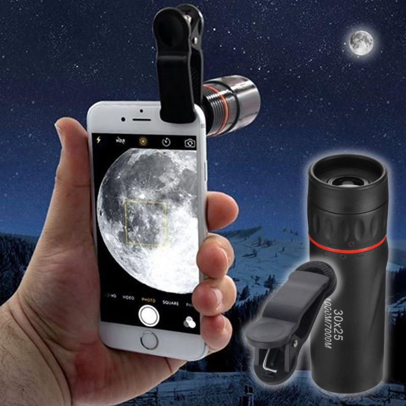 PortableMonocular™ | 18X Smartphone-Telelens - Met uitschuifbare Tripod Statiefhouder