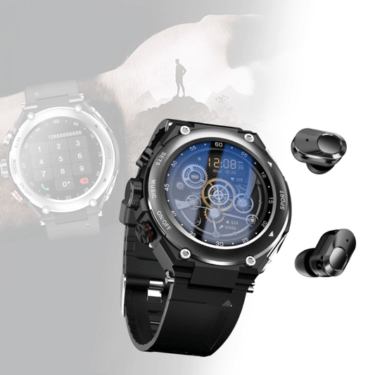 OmniPulse Sport Smartwatch Met Bluetooth Oortjes