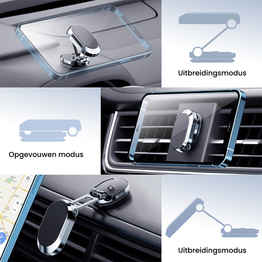 Snapfold™ - Inklapbare magnetische autotelefoonhouder