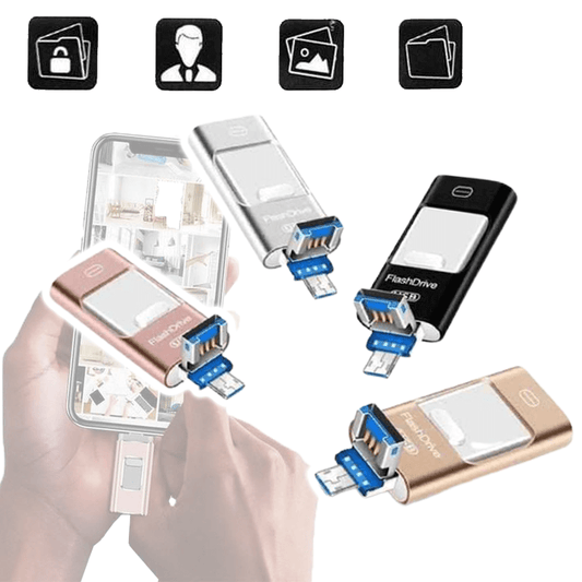 Draagbare USB-flashdrive voor iPhone, iPad en Android-Koopje.com