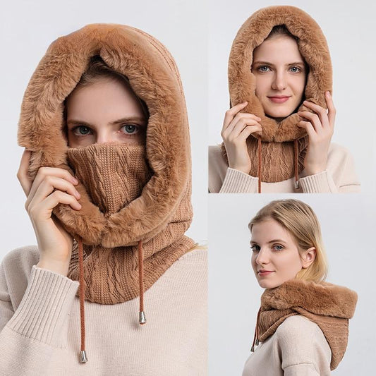 FurCover™ | Dames Bontmuts Met Gezichtsbedekking